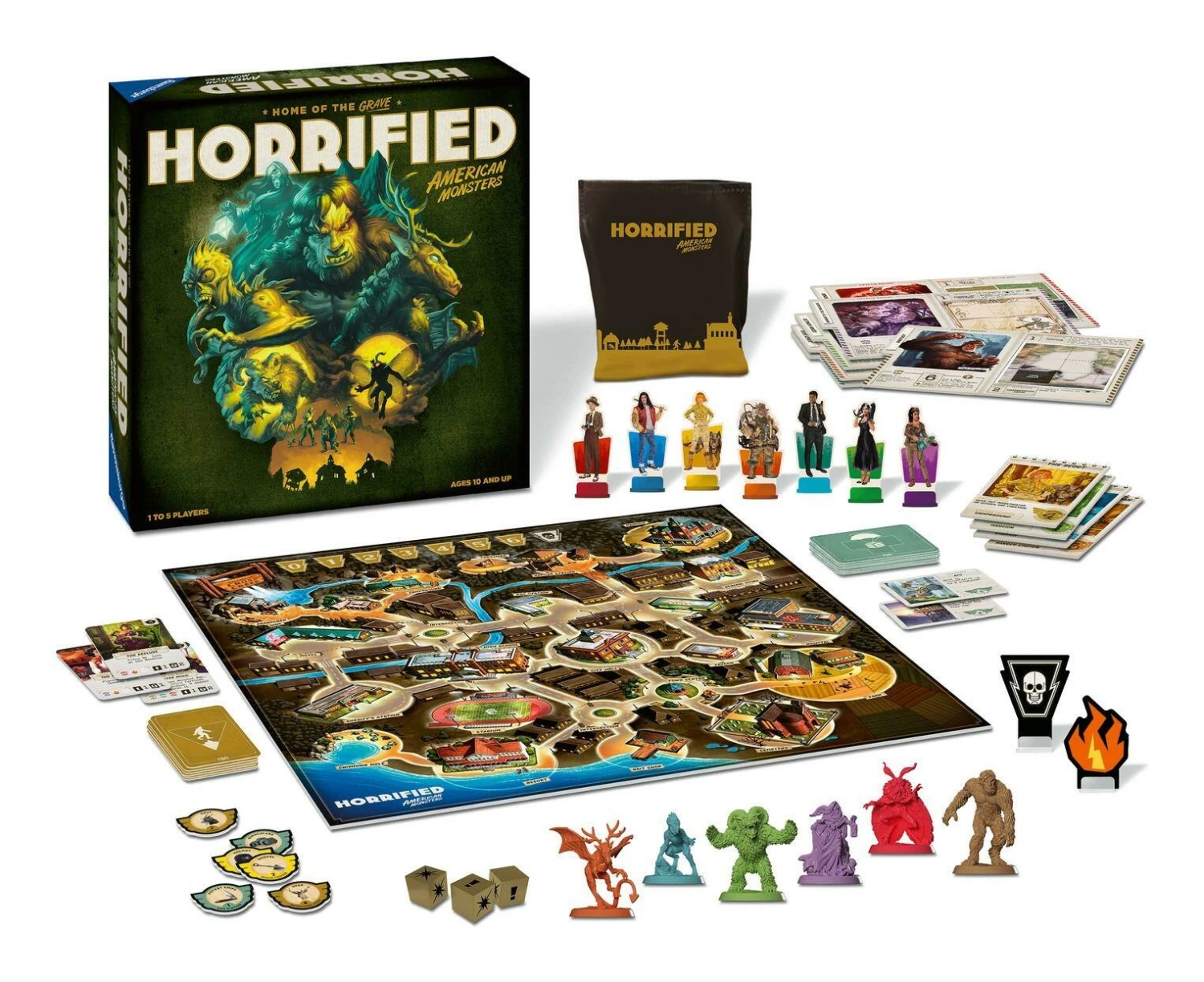 Ravensburger Horrified American Monsters Board Game 4 Ravensburger Horrified American Monsters Board Game - Image 2