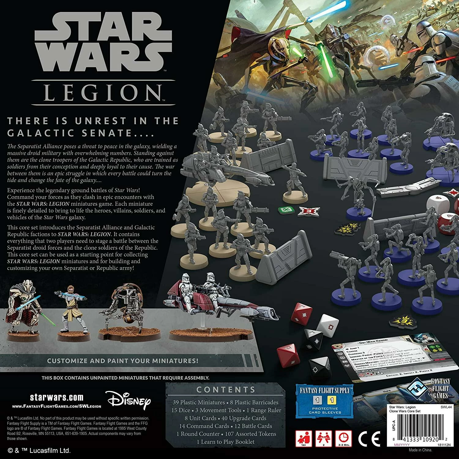 Atomic Mass Games Star Wars: Legion - Clone Wars Core Set Miniature Game 4 Atomic Mass Games Star Wars: Legion - Clone Wars Core Set Miniature Game - Image 2