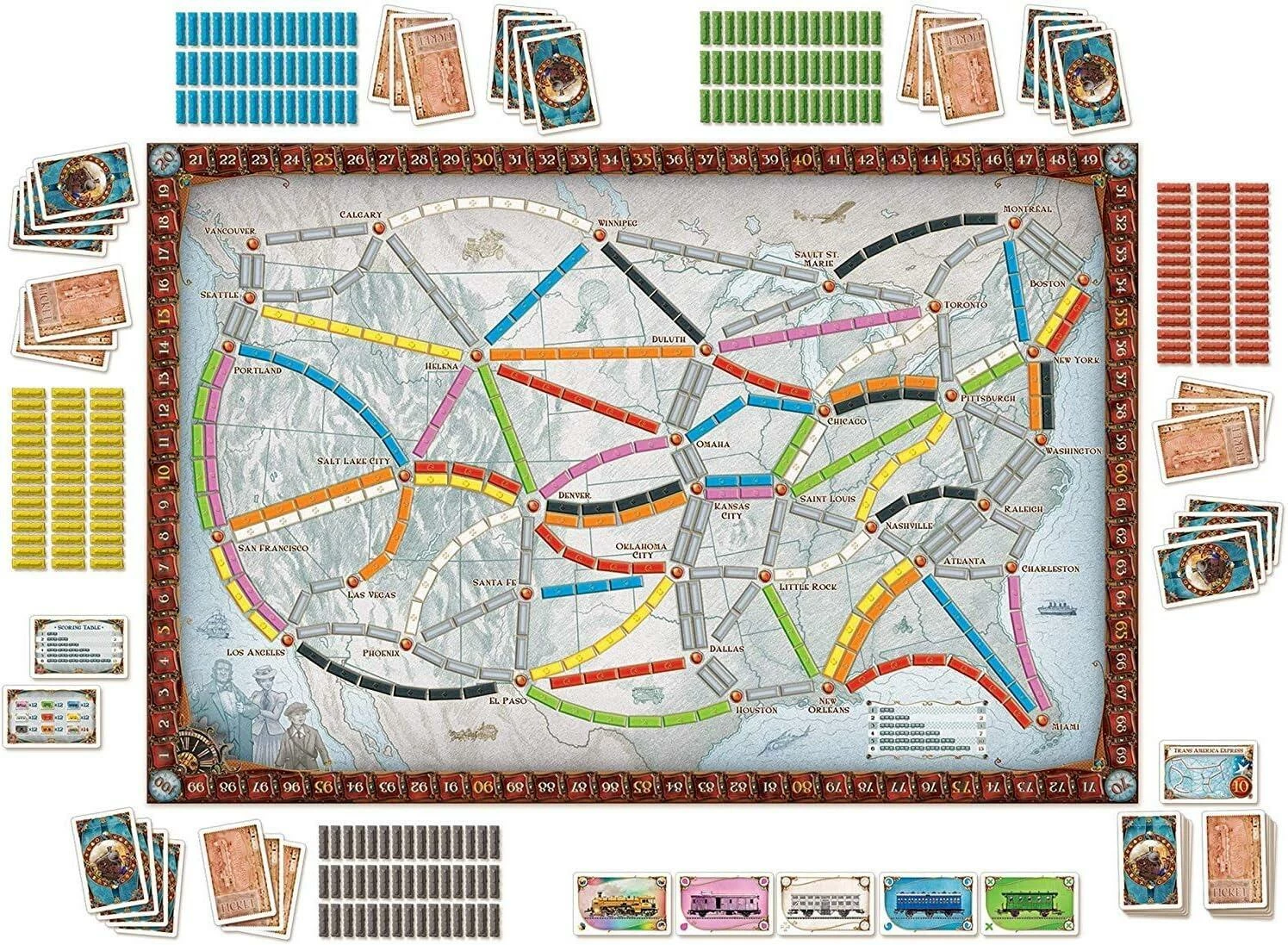 Days Of Wonder Ticket To Ride Strategy Board Game 6 Days Of Wonder Ticket To Ride Strategy Board Game - Image 4