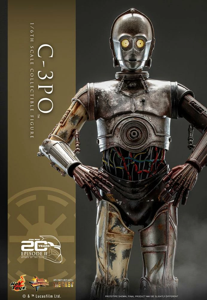*PRE-ORDER C-3PO - Star Wars Attack Of The Clones 20th Anniversary Hot Toys Collectibles 1/6 Scale Action Figure 3 *PRE-ORDER C-3PO - Star Wars Attack Of The Clones 20th Anniversary Hot Toys Collectibles 1/6 Scale Action Figure