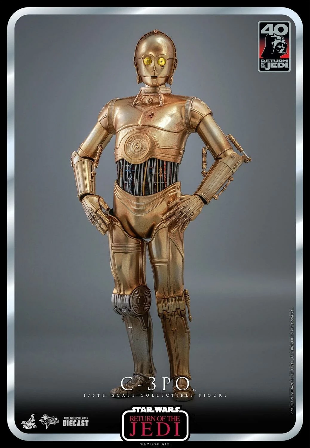 *PRE-ORDER C-3PO - Star Wars: Return Of The Jedi 40th Anniversary Hot Toys Exclusive Collectibles 1/6 Scale Action Figure 4 *PRE-ORDER C-3PO - Star Wars: Return Of The Jedi 40th Anniversary Hot Toys Exclusive Collectibles 1/6 Scale Action Figure - Image 2