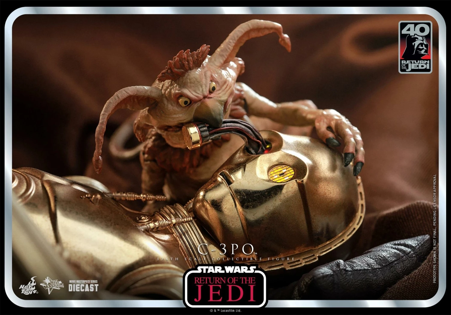 *PRE-ORDER C-3PO - Star Wars: Return Of The Jedi 40th Anniversary Hot Toys Exclusive Collectibles 1/6 Scale Action Figure 11 *PRE-ORDER C-3PO - Star Wars: Return Of The Jedi 40th Anniversary Hot Toys Exclusive Collectibles 1/6 Scale Action Figure - Image 9