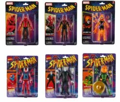 Hasbro *PRE-ORDER Marvel Legends 6 Inch Spider-Man Retro Action Figure Wave 4 - Set Of 6