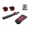 DEADPOOL MONEY CLIP, TIE BAR & CUFF LINKS SET 1 DEADPOOL MONEY CLIP, TIE BAR & CUFF LINKS SET -STAR ACTION FIGURES Shop ddplmctccf set 800x800 1