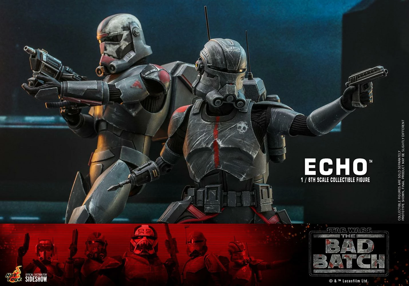 Echo - The Bad Batch - Star Wars Hot Toys Collectibles 1/6 Scale Action Figure 7 Echo - The Bad Batch - Star Wars Hot Toys Collectibles 1/6 Scale Action Figure - Image 5