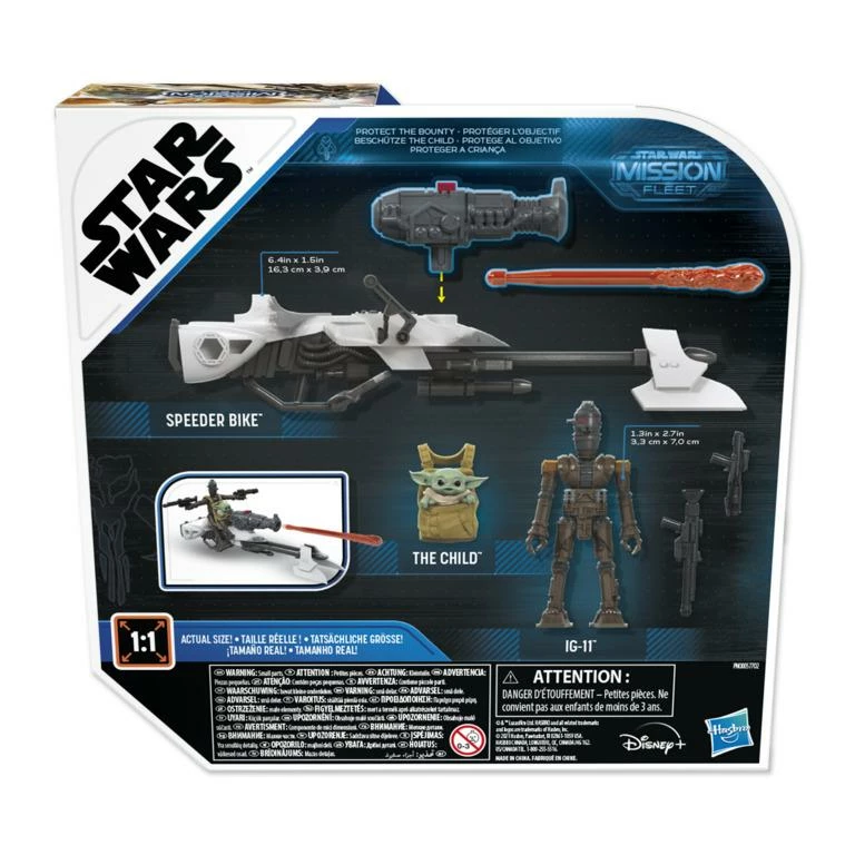 Hasbro Star Wars Mission Fleet Action Figure - IG-11 & The Child Speeder Bike 4 Hasbro Star Wars Mission Fleet Action Figure - IG-11 & The Child Speeder Bike - Image 2