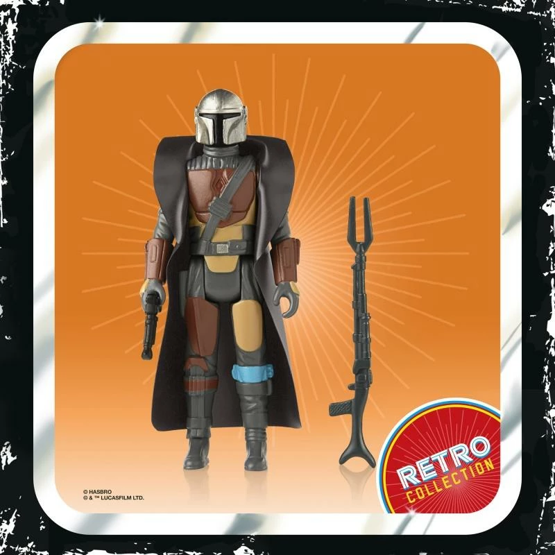 Hasbro Star Wars Retro Action Figure Wave 3 - The Mandalorian 4 Hasbro Star Wars Retro Action Figure Wave 3 - The Mandalorian - Image 2