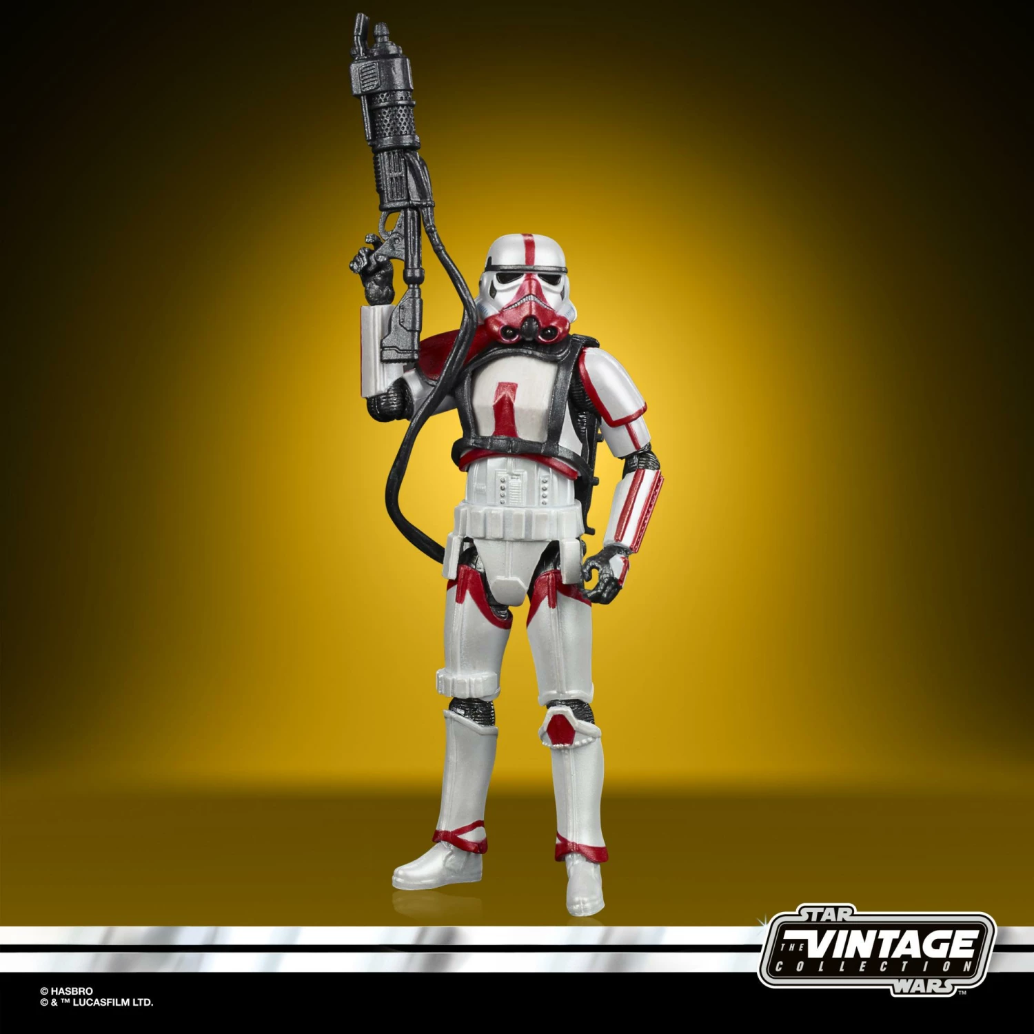 Hasbro Star Wars The Vintage Carbon Collection Exclusive 3.75-Inch Action Figure Wave 2 - Incinerator Trooper (Carbonized) 5 Hasbro Star Wars The Vintage Carbon Collection Exclusive 3.75-Inch Action Figure Wave 2 - Incinerator Trooper (Carbonized) - Image 3