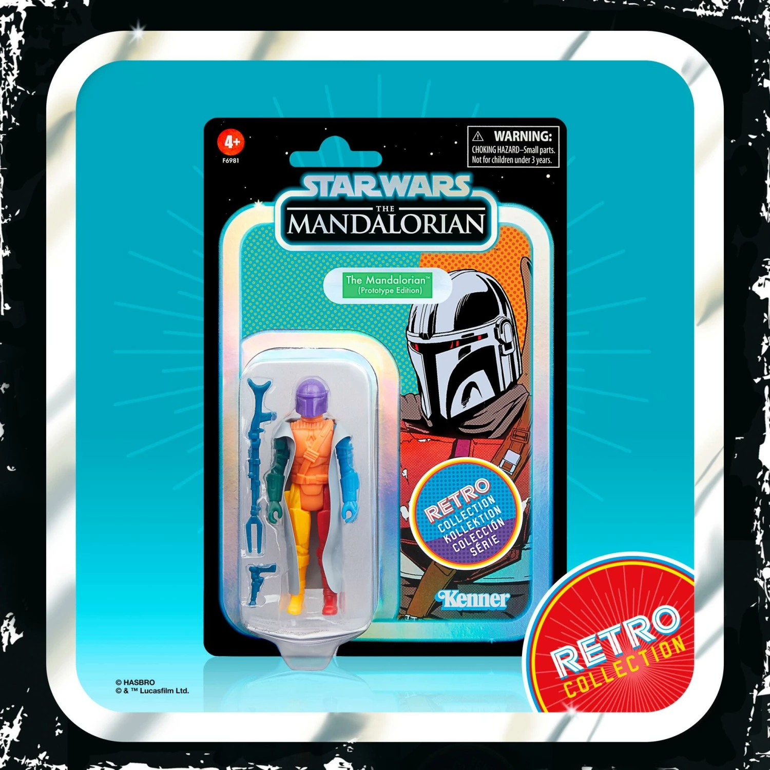 Hasbro Star Wars Retro Action Figure - Prototype Mandalorian 5 Hasbro Star Wars Retro Action Figure - Prototype Mandalorian - Image 3