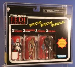 Star Wars Vintage 3 Pack Boxed SAF Acrylic Display Case