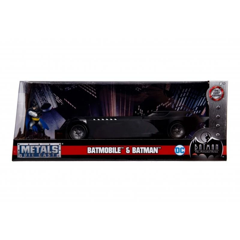 Jada Toys Batman The Animated Series - Batmobile With Batman Figure Hollywood Rides 1:24 Scale Die Cast Vehicle 3 Jada Toys Batman The Animated Series - Batmobile With Batman Figure Hollywood Rides 1:24 Scale Die Cast Vehicle