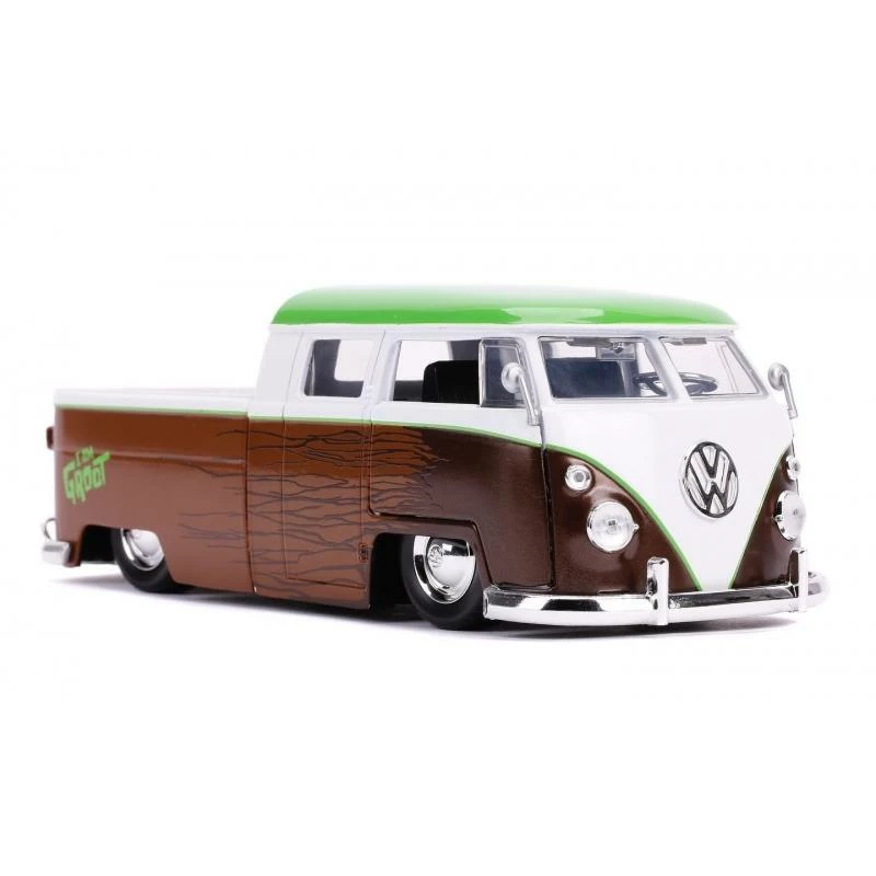 Jada Toys Guardians Of The Galaxy - 1963 VW Microbus With Groot Figure Hollywood Rides 1:24 Scale Die Cast Vehicle 5 Jada Toys Guardians Of The Galaxy - 1963 VW Microbus With Groot Figure Hollywood Rides 1:24 Scale Die Cast Vehicle - Image 3