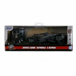 Jada Toys Justice League - Batmobile With Batman Figure Hollywood Rides 1:32 Scale Die Cast Vehicle