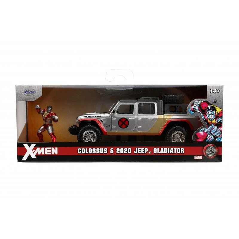 Jada Toys X-Men - 2020 Jeep Gladiator With Colossus Figure Hollywood Rides 1:32 Scale Die Cast Vehicle 3 Jada Toys X-Men - 2020 Jeep Gladiator With Colossus Figure Hollywood Rides 1:32 Scale Die Cast Vehicle