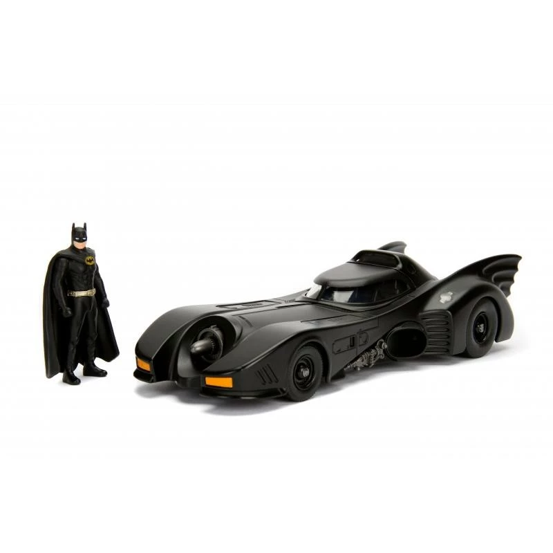 Jada Toys Batman 1989 - Batmobile With Batman Figure Hollywood Rides 1:24 Scale Die Cast Vehicle 4 Jada Toys Batman 1989 - Batmobile With Batman Figure Hollywood Rides 1:24 Scale Die Cast Vehicle - Image 2