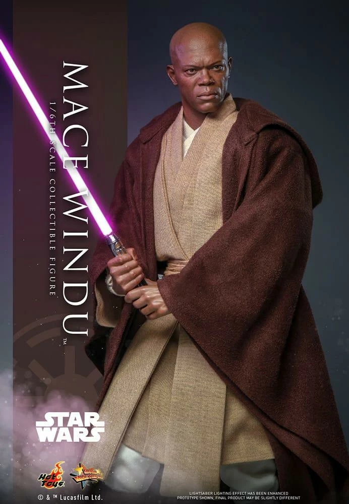 *PRE-ORDER Mace Windu - Star Wars: Attack Of The Clones 20th Anniversary Hot Toys Collectibles 1/6 Scale Action Figure 3 *PRE-ORDER Mace Windu - Star Wars: Attack Of The Clones 20th Anniversary Hot Toys Collectibles 1/6 Scale Action Figure