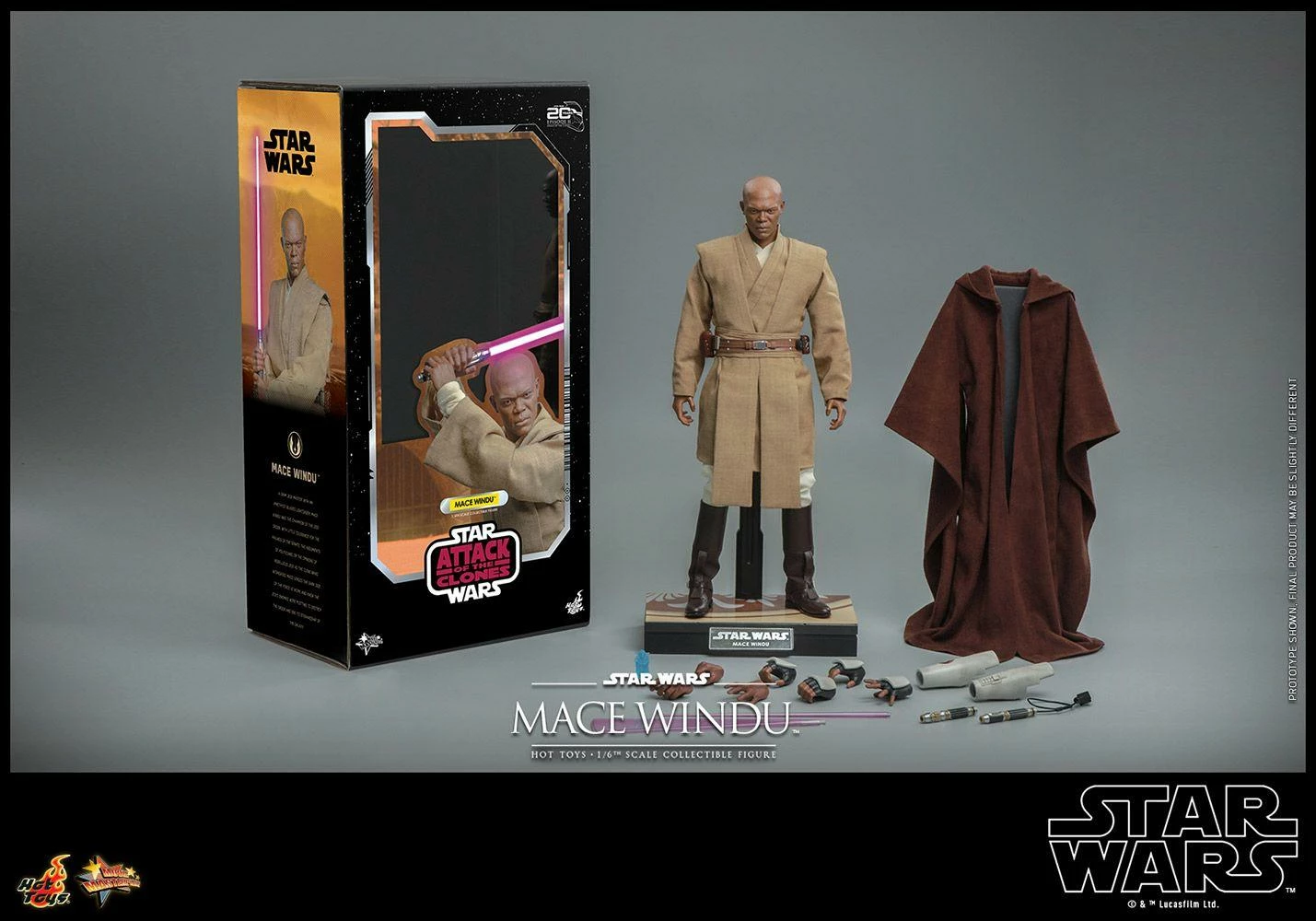 *PRE-ORDER Mace Windu - Star Wars: Attack Of The Clones 20th Anniversary Hot Toys Collectibles 1/6 Scale Action Figure 12 *PRE-ORDER Mace Windu - Star Wars: Attack Of The Clones 20th Anniversary Hot Toys Collectibles 1/6 Scale Action Figure - Image 10