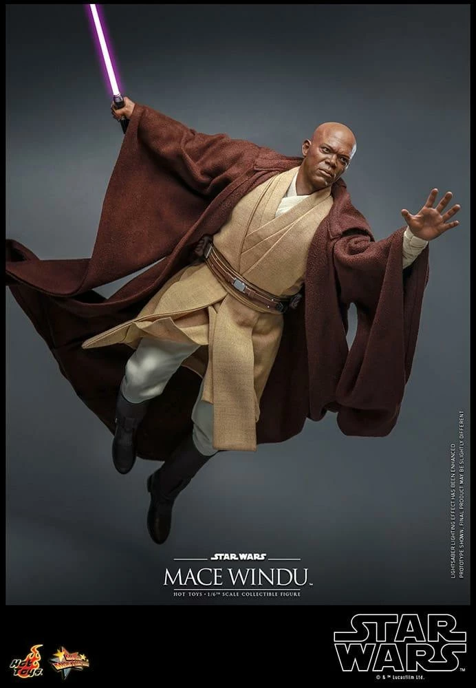 *PRE-ORDER Mace Windu - Star Wars: Attack Of The Clones 20th Anniversary Hot Toys Collectibles 1/6 Scale Action Figure 7 *PRE-ORDER Mace Windu - Star Wars: Attack Of The Clones 20th Anniversary Hot Toys Collectibles 1/6 Scale Action Figure - Image 5