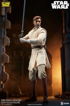 Obi-Wan Kenobi - Star Wars: The Clone Wars Sideshow Collectibles 1/6 Scale Action Figure