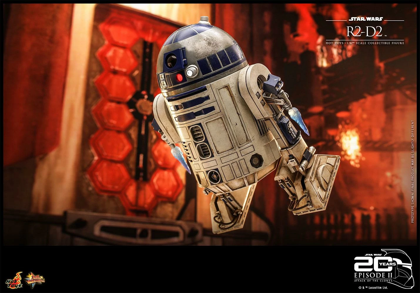 *PRE-ORDER R2-D2 - Star Wars Attack Of The Clones 20th Anniversary Sideshow Hot Toys 1/6 Scale Action Figure 9 *PRE-ORDER R2-D2 - Star Wars Attack Of The Clones 20th Anniversary Sideshow Hot Toys 1/6 Scale Action Figure - Image 7