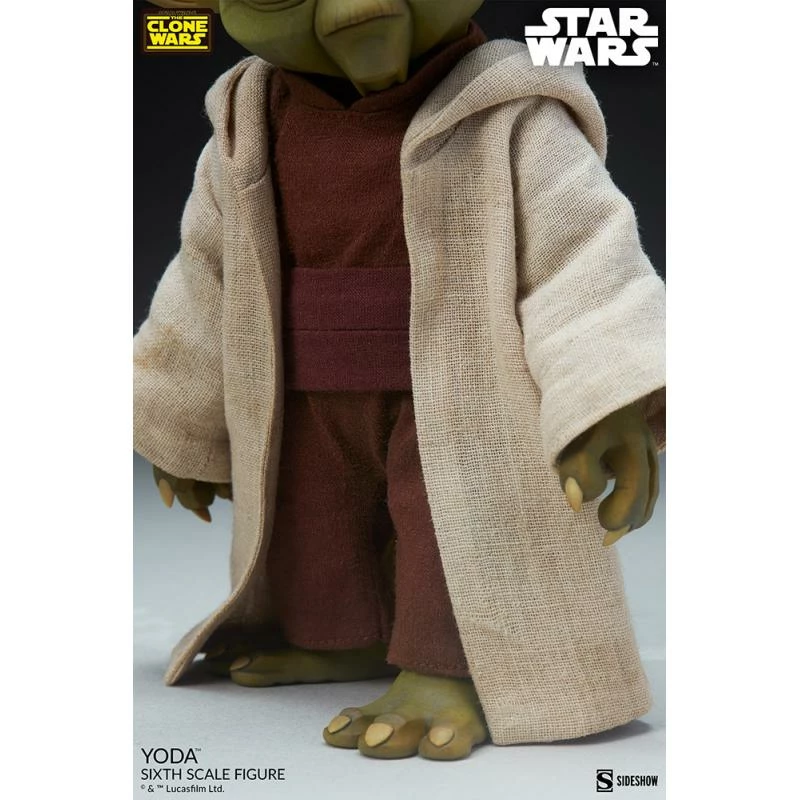 Yoda (Clone Wars) - Star Wars Sideshow Collectibles 1/6 Scale Action Figure 7 Yoda (Clone Wars) - Star Wars Sideshow Collectibles 1/6 Scale Action Figure - Image 5