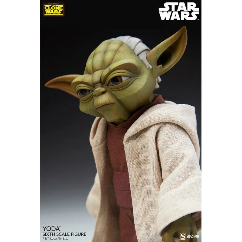 Yoda (Clone Wars) - Star Wars Sideshow Collectibles 1/6 Scale Action Figure 5 Yoda (Clone Wars) - Star Wars Sideshow Collectibles 1/6 Scale Action Figure - Image 3
