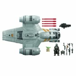 Hasbro Star Wars Mission Fleet Deluxe Action Figure - Razor Crest With The Mandalorian & The Child -STAR ACTION FIGURES Shop stuff