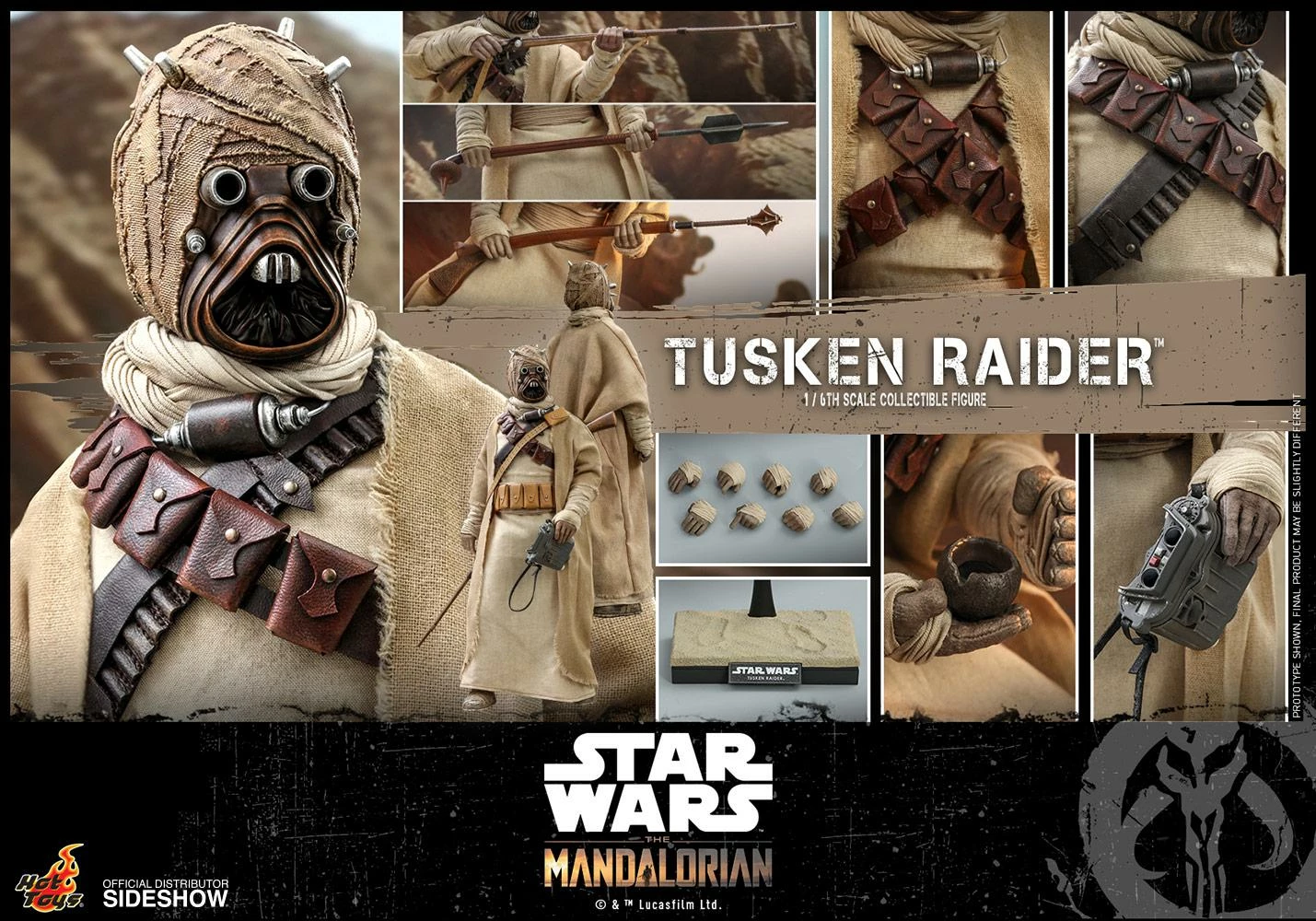 Tusken Raider (The Mandalorian) - Star Wars Hot Toys Collectibles 1/6 Scale Action Figure 8 Tusken Raider (The Mandalorian) - Star Wars Hot Toys Collectibles 1/6 Scale Action Figure - Image 6